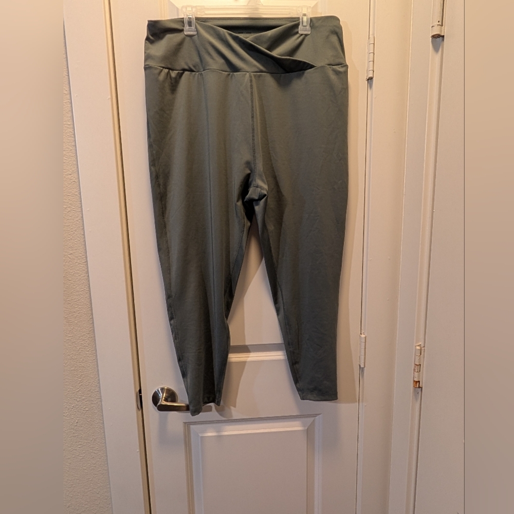 Greenish-Gray Plus ASOS Active Leggings